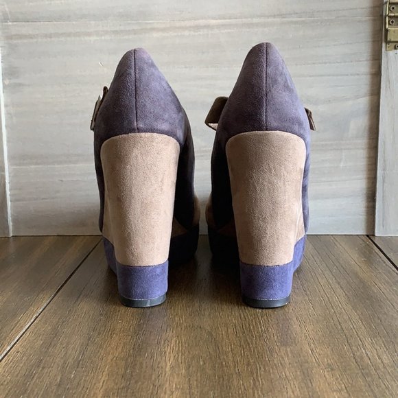 Splendid Wedge Buckle Espadrille Heel Shoes - 7.5 - Picture 4 of 6